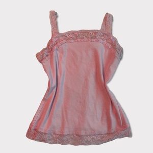 baby pink lace cami